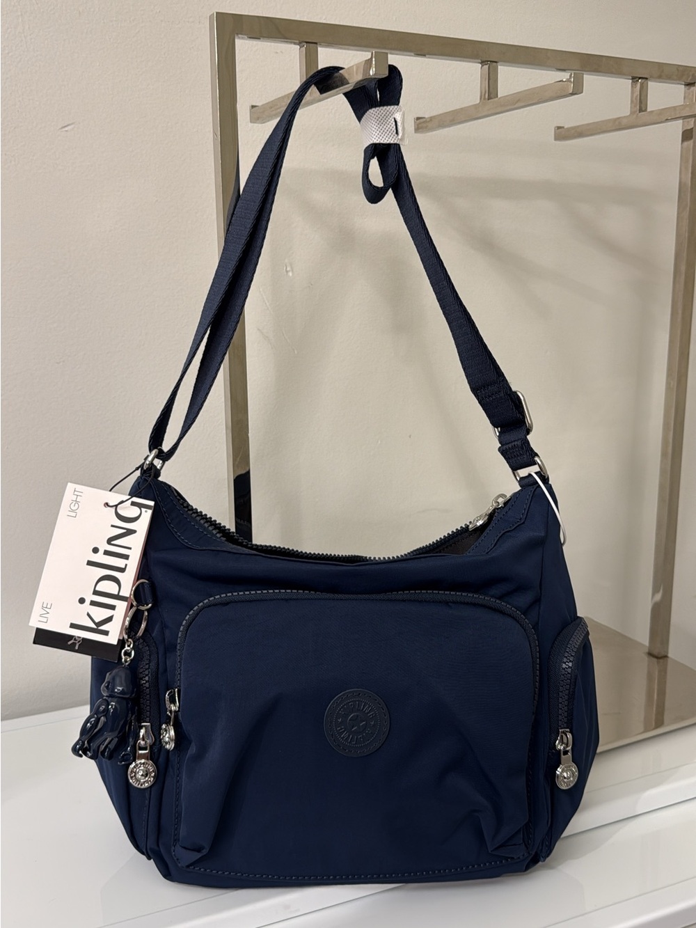 Kipling Gabbie Navy Blue Crossbody Shoulder Bag
